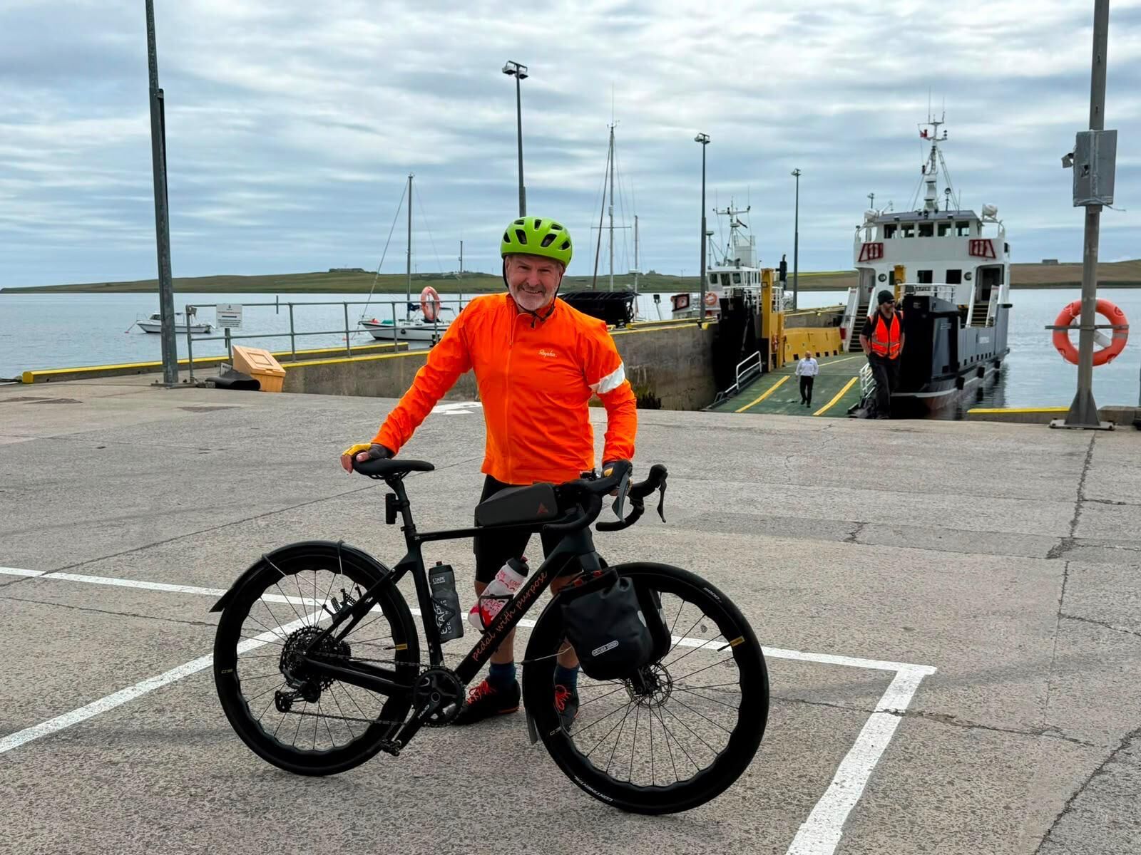 Neil Marchant at a ferry crossing